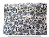 Hand Block Print Indian Kantha Quilt – King & Queen Size Cotton Bedspread with Floral Pattern